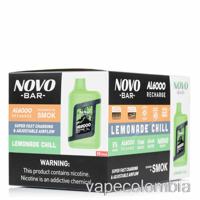 Vape Desechable [paquete De 10] Smok Novo Bar Al6000 Desechable